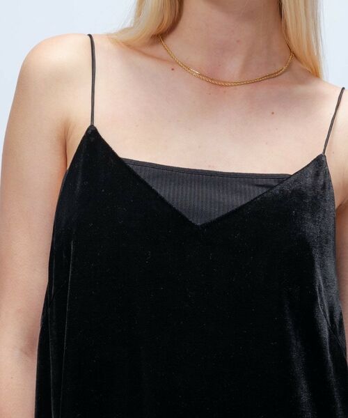 cloenc / クロエンス ワンピース | 【手洗い可】ベロアキャミワンピース | 詳細9