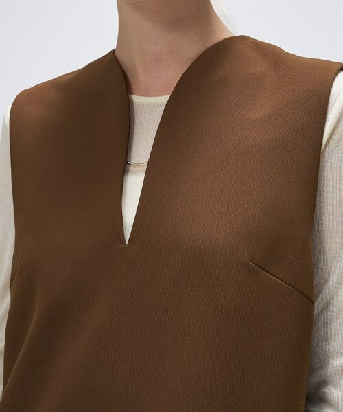 cloenc / クロエンス ロング・マキシ丈ワンピース | 【マシンウォッシュ】キーネックジャンパースカート | 詳細10