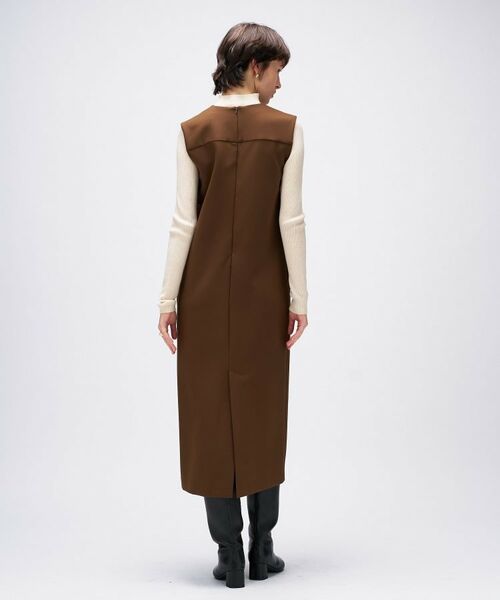 cloenc / クロエンス ロング・マキシ丈ワンピース | 【マシンウォッシュ】キーネックジャンパースカート | 詳細8