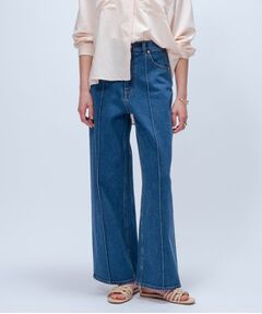 cloenc / クロエンス デニムパンツ | 【マシンウォッシュ】ストレッチデニムワイドパンツ