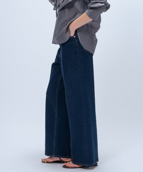 cloenc / クロエンス デニムパンツ | 【マシンウォッシュ】ストレッチデニムワイドパンツ | 詳細11