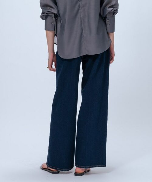 cloenc / クロエンス デニムパンツ | 【マシンウォッシュ】ストレッチデニムワイドパンツ | 詳細12