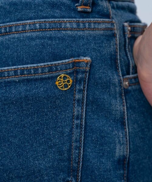 cloenc / クロエンス デニムパンツ | 【マシンウォッシュ】ストレッチデニムワイドパンツ | 詳細7