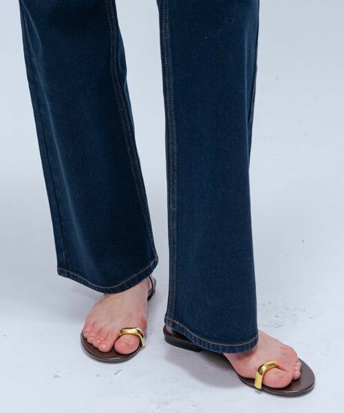 cloenc / クロエンス デニムパンツ | 【マシンウォッシュ】ストレッチデニムフレアパンツ | 詳細15