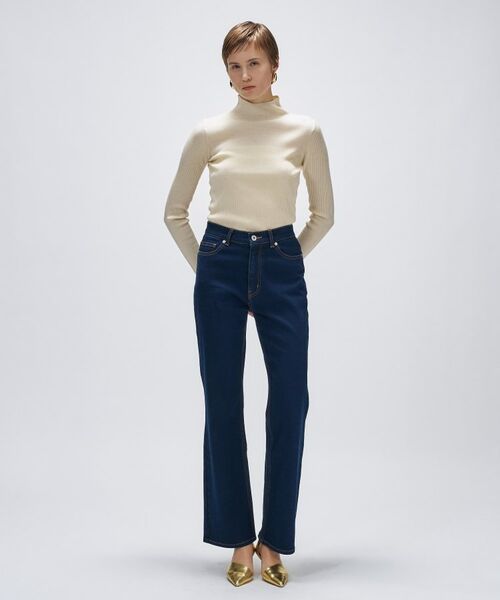 cloenc / クロエンス デニムパンツ | 【マシンウォッシュ】ストレッチデニムフレアパンツ | 詳細17