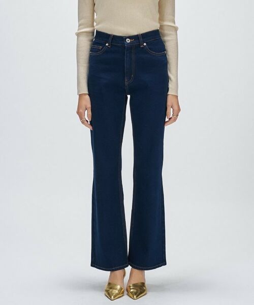 cloenc / クロエンス デニムパンツ | 【マシンウォッシュ】ストレッチデニムフレアパンツ | 詳細18