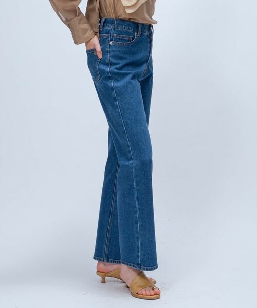 cloenc / クロエンス デニムパンツ | 【マシンウォッシュ】ストレッチデニムフレアパンツ | 詳細5