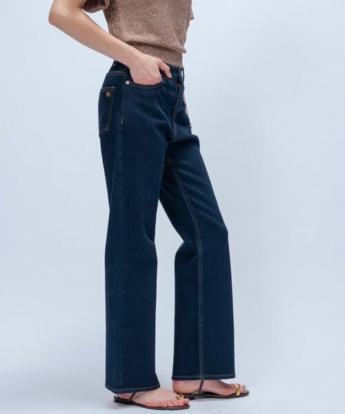 cloenc / クロエンス デニムパンツ | 【マシンウォッシュ】ストレッチデニムフレアパンツ | 詳細9