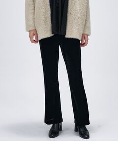 cloenc / クロエンス パンツ | 【手洗い可】ベロアセミフレアパンツ