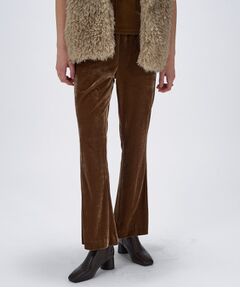 cloenc / クロエンス パンツ | 【手洗い可】ベロアセミフレアパンツ