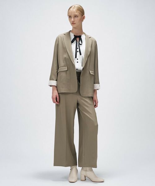 cloenc / クロエンス パンツ | 【セットアップ／手洗い可】ツイルイージーワイドパンツ | 詳細1