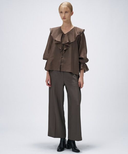 cloenc / クロエンス パンツ | 【セットアップ／手洗い可】ツイルイージーワイドパンツ | 詳細8