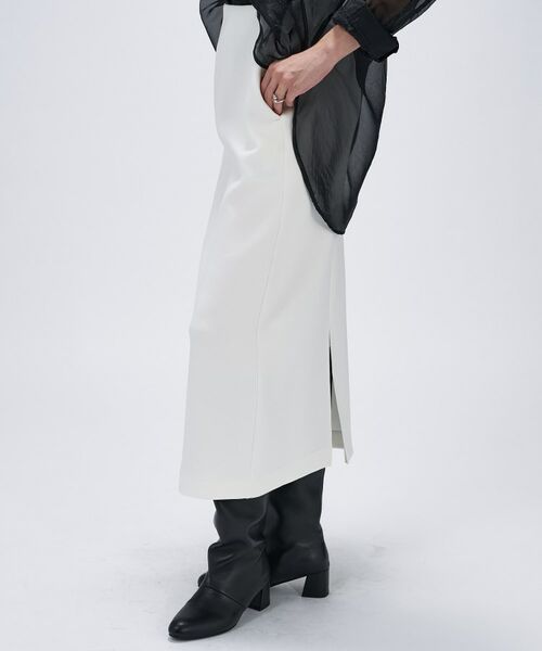 cloenc / クロエンス ロング・マキシ丈スカート | 【セットアップ／マシンウォッシュ】ダンボールタイトスカート | 詳細3