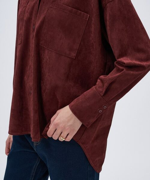 cloenc / クロエンス シャツ・ブラウス | 【セットアップ／手洗い可】フェイクスウェードシャツ | 詳細11