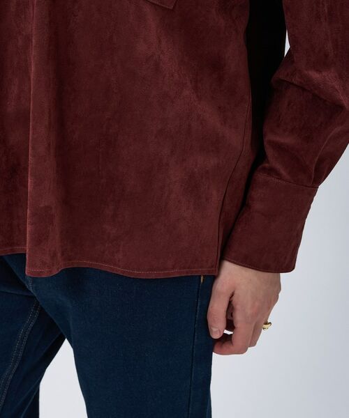 cloenc / クロエンス シャツ・ブラウス | 【セットアップ／手洗い可】フェイクスウェードシャツ | 詳細12