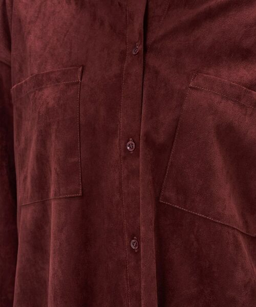 cloenc / クロエンス シャツ・ブラウス | 【セットアップ／手洗い可】フェイクスウェードシャツ | 詳細13