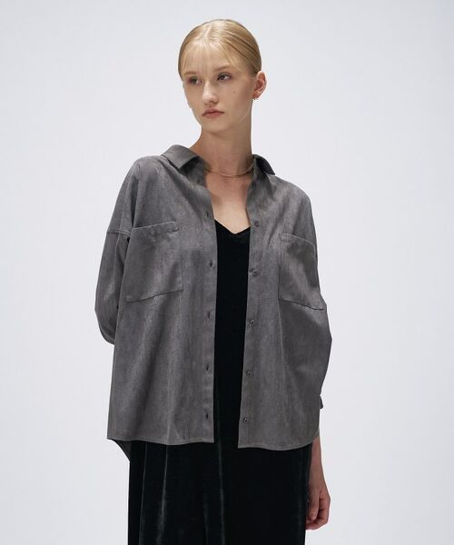 cloenc / クロエンス シャツ・ブラウス | 【セットアップ／手洗い可】フェイクスウェードシャツ | 詳細16