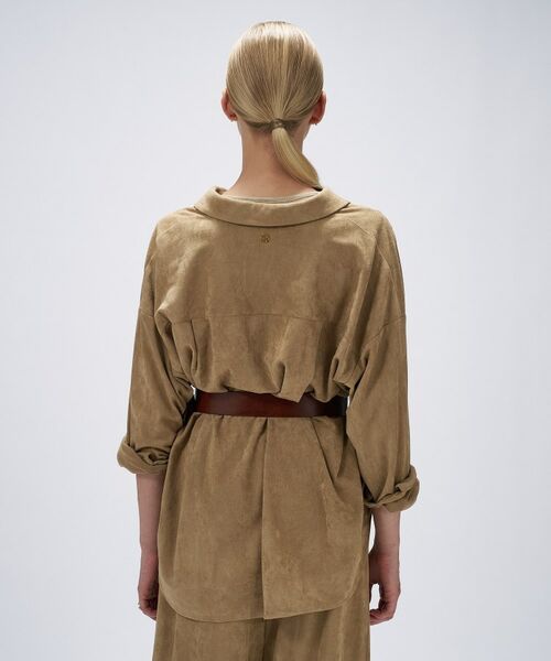 cloenc / クロエンス シャツ・ブラウス | 【セットアップ／手洗い可】フェイクスウェードシャツ | 詳細4