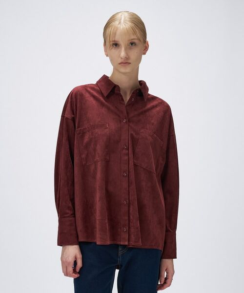 cloenc / クロエンス シャツ・ブラウス | 【セットアップ／手洗い可】フェイクスウェードシャツ | 詳細7
