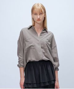 cloenc / クロエンス シャツ・ブラウス | 【手洗い可】フィブリルサテンシャツ