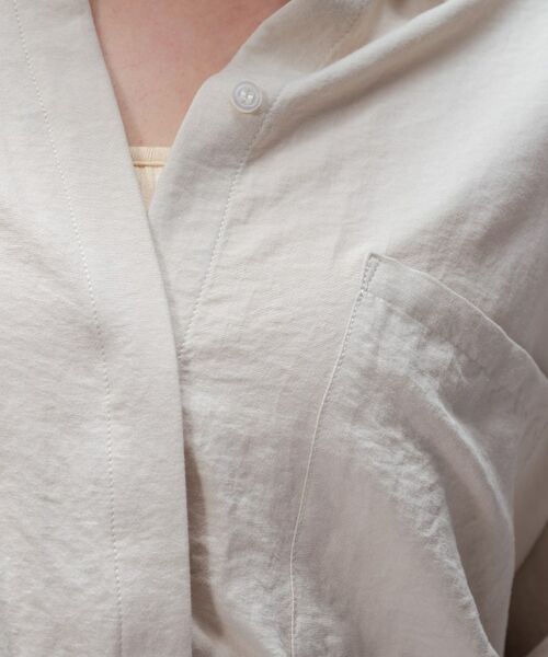 cloenc / クロエンス シャツ・ブラウス | 【手洗い可】フィブリルサテンシャツ | 詳細12