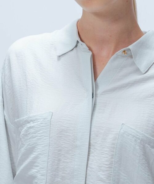 cloenc / クロエンス シャツ・ブラウス | 【手洗い可】フィブリルサテンシャツ | 詳細18