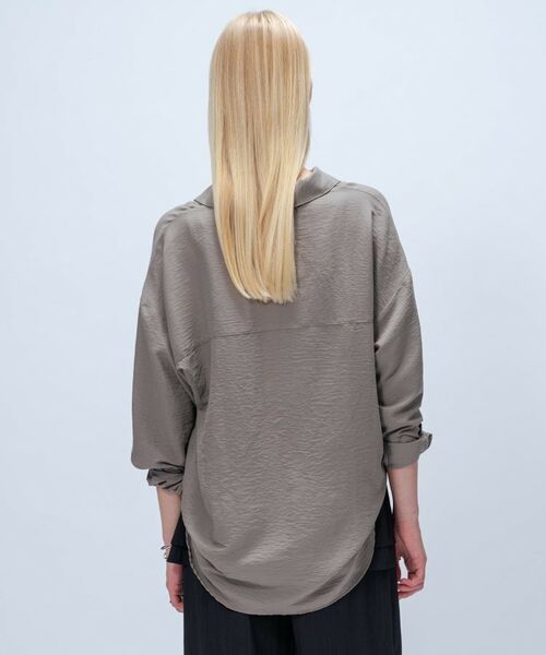 cloenc / クロエンス シャツ・ブラウス | 【手洗い可】フィブリルサテンシャツ | 詳細24