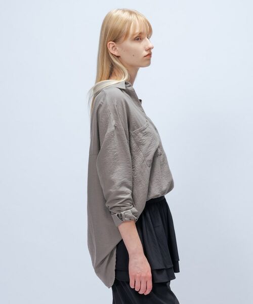 cloenc / クロエンス シャツ・ブラウス | 【手洗い可】フィブリルサテンシャツ | 詳細25