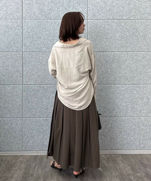 cloenc / クロエンス シャツ・ブラウス | 【手洗い可】フィブリルサテンシャツ | 詳細28