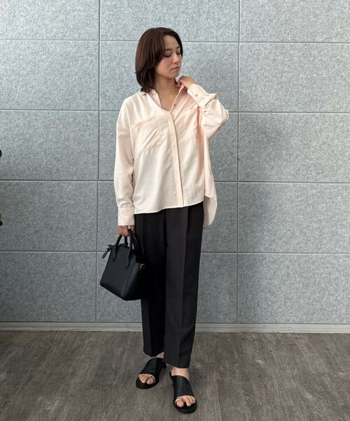 cloenc / クロエンス シャツ・ブラウス | 【手洗い可】フィブリルサテンシャツ | 詳細29