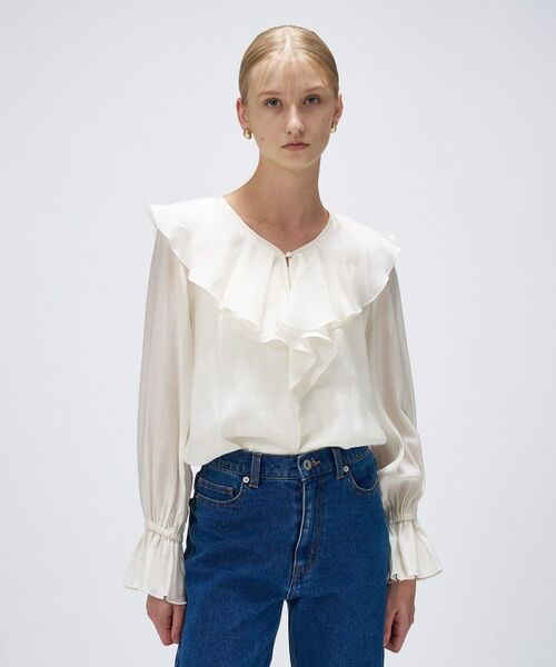 cloenc / クロエンス シャツ・ブラウス | 【手洗い可】ラッフルフリルブラウス | 詳細2