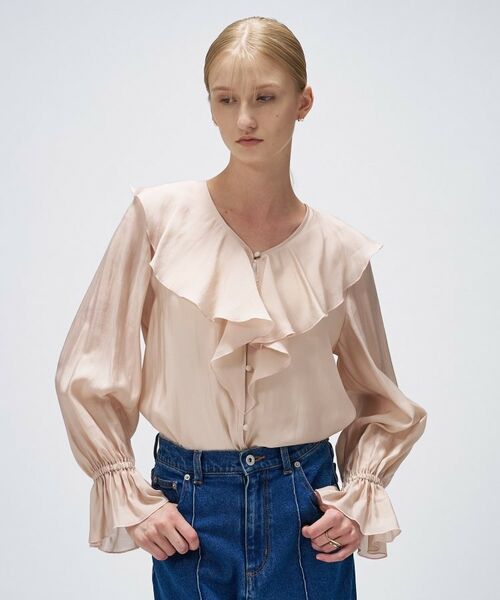 cloenc / クロエンス シャツ・ブラウス | 【手洗い可】ラッフルフリルブラウス | 詳細7