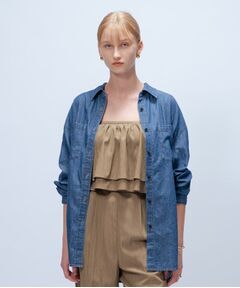cloenc / クロエンス シャツ・ブラウス | 【マシンウォッシュ】ライトウェイトデニムシャツ
