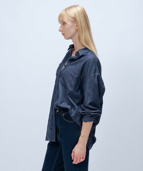cloenc / クロエンス シャツ・ブラウス | 【マシンウォッシュ】ライトウェイトデニムシャツ | 詳細15