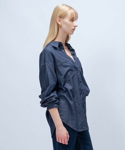 cloenc / クロエンス シャツ・ブラウス | 【マシンウォッシュ】ライトウェイトデニムシャツ | 詳細17