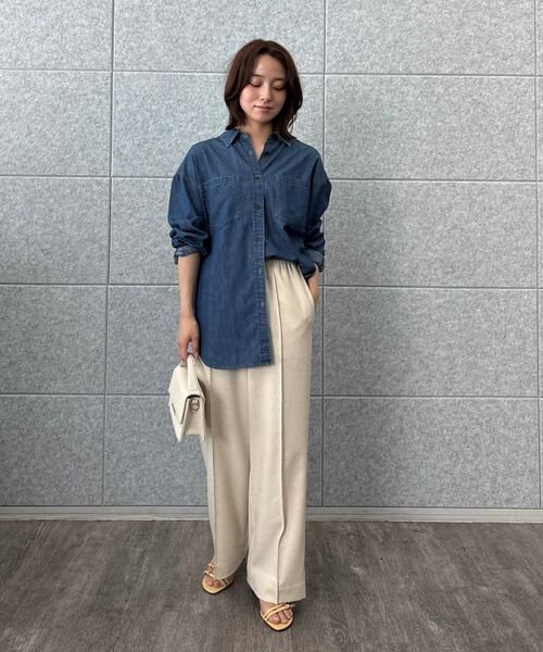 cloenc / クロエンス シャツ・ブラウス | 【マシンウォッシュ】ライトウェイトデニムシャツ | 詳細19