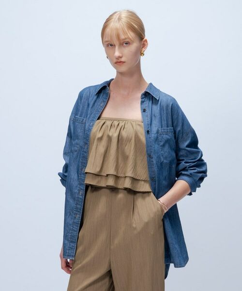 cloenc / クロエンス シャツ・ブラウス | 【マシンウォッシュ】ライトウェイトデニムシャツ | 詳細2