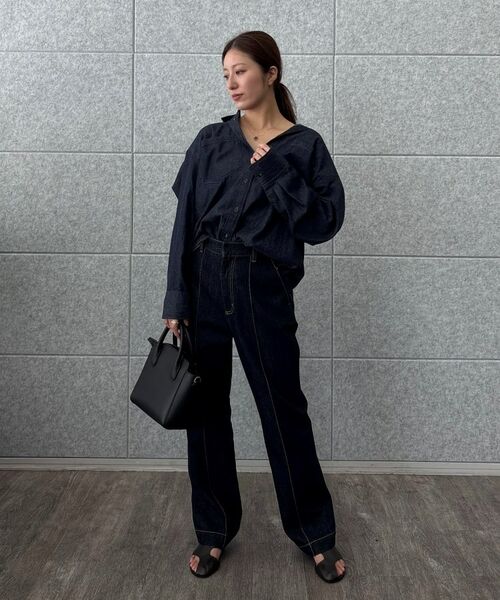 cloenc / クロエンス シャツ・ブラウス | 【マシンウォッシュ】ライトウェイトデニムシャツ | 詳細22