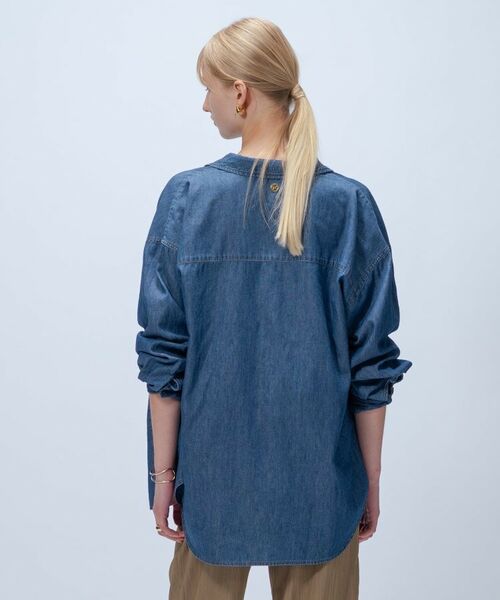 cloenc / クロエンス シャツ・ブラウス | 【マシンウォッシュ】ライトウェイトデニムシャツ | 詳細4