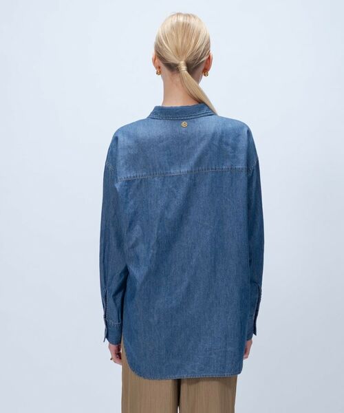 cloenc / クロエンス シャツ・ブラウス | 【マシンウォッシュ】ライトウェイトデニムシャツ | 詳細8