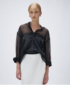 cloenc / クロエンス シャツ・ブラウス | 【手洗い可】シアーワッシャーワイドカフスシャツ