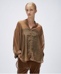 cloenc / クロエンス シャツ・ブラウス | 【手洗い可】シアーワッシャーワイドカフスシャツ