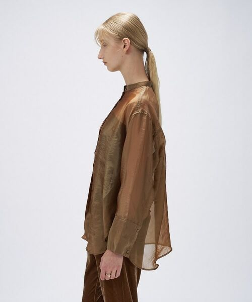 cloenc / クロエンス シャツ・ブラウス | 【手洗い可】シアーワッシャーワイドカフスシャツ | 詳細13