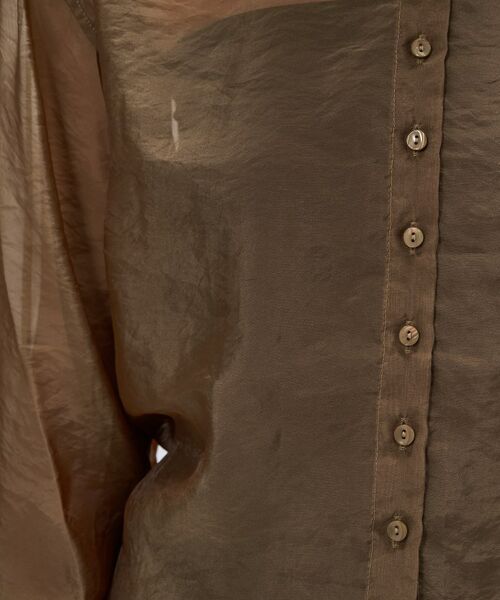 cloenc / クロエンス シャツ・ブラウス | 【手洗い可】シアーワッシャーワイドカフスシャツ | 詳細15