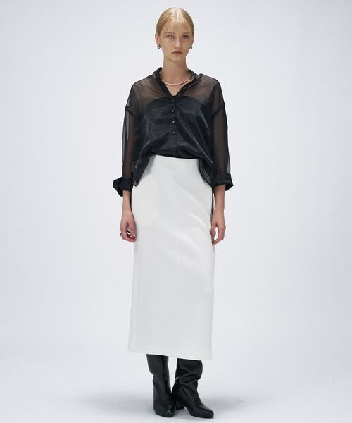 cloenc / クロエンス シャツ・ブラウス | 【手洗い可】シアーワッシャーワイドカフスシャツ | 詳細16