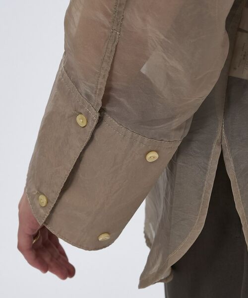 cloenc / クロエンス シャツ・ブラウス | 【手洗い可】シアーワッシャーワイドカフスシャツ | 詳細9