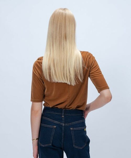 cloenc / クロエンス カットソー | 【手洗い可】フロッキーベロアトップス | 詳細10