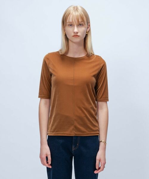 cloenc / クロエンス カットソー | 【手洗い可】フロッキーベロアトップス | 詳細12