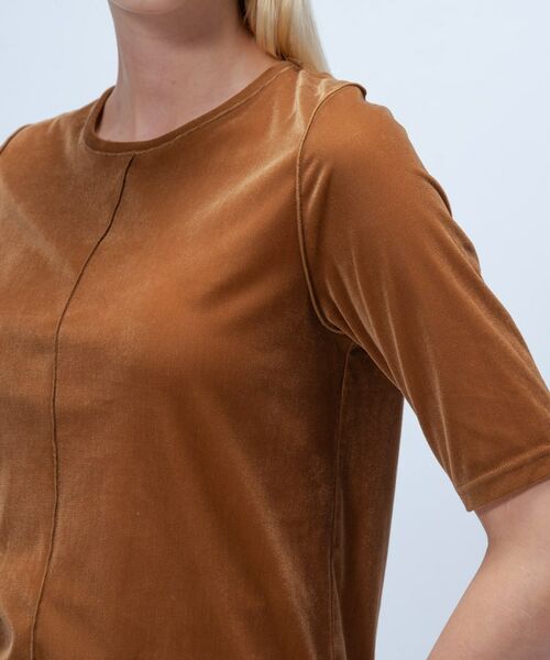 cloenc / クロエンス カットソー | 【手洗い可】フロッキーベロアトップス | 詳細13