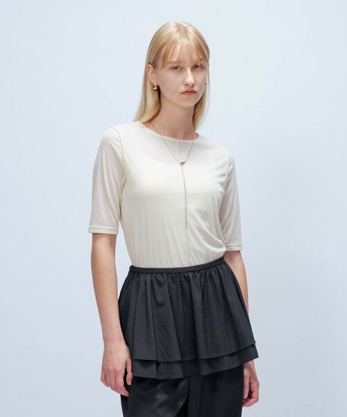 cloenc / クロエンス カットソー | 【手洗い可】フロッキーベロアトップス | 詳細2